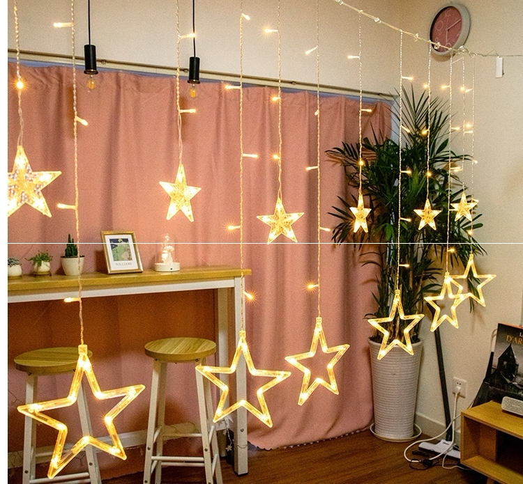 тюнинг фар 庭院花园布置法式田园 太阳能户外庭院灯星星防水灯带家用小夜灯 Congregation Sheng