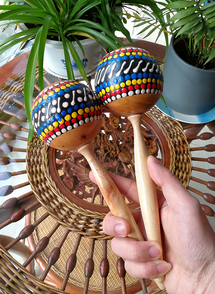 奥尔夫打击乐器椰壳沙锤手工沙蛋椰子砂球幼儿园儿童早教玩具沙槌