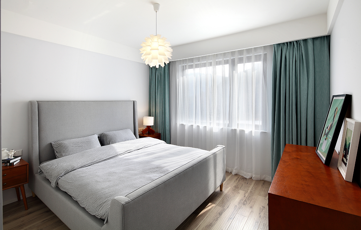 白色系列卧室图片 现代风格地板装修图片 简约白色风格