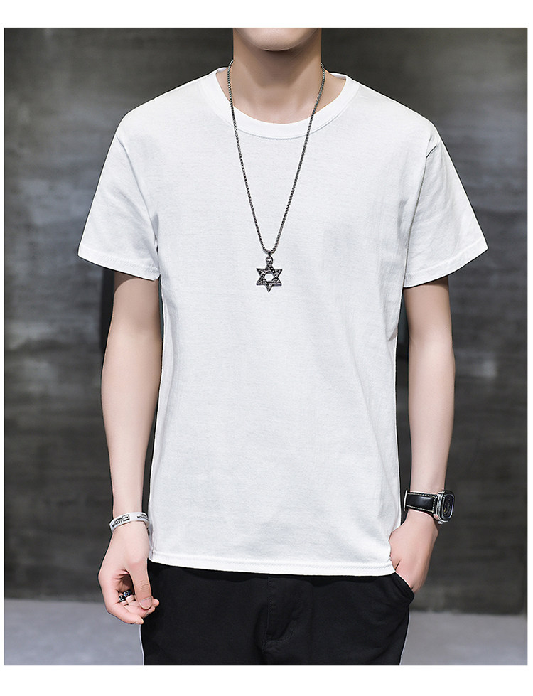 男士短袖t恤衣服潮牌潮流纯棉白色半袖男装2020新款夏季宽松体恤