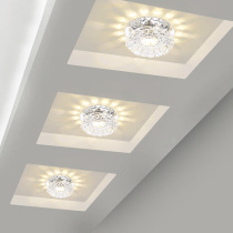 Spotlights led ceiling lights Living room ceiling hole lights Downlights Embedded small crystal lights Corridor lights Aisle lamps