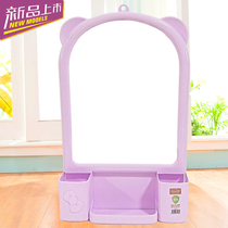 Wall-mounted wall-wall-mirror dresser-mirror wallwall hanging mirror mounting frame hanging mirror creative bathroom mirror