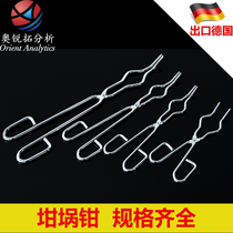 Crucible clamp Cromi Crocculible Clamp Dry pot clamp Laboratory fixture Chrome - plated stainless steel burner clamp