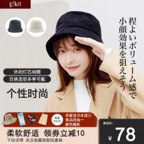 Japanese COGIT new spring and autumn fishermans hat female Japanese Joker fashion winter warm bucket hat face small face