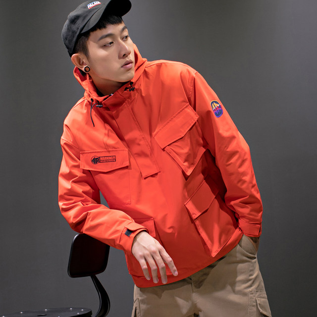 American overalls men's hooded trend baseball uniform spring and autumn models men's bomber jacket tide brand spring American overalls men's hooded trend baseball uniform spring and autumn models men's bomber jacket tide brand spring
