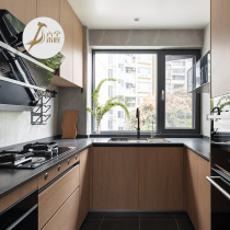 Six carpenters small apartment cabinets simple pastoral kitchen cabinets custom kitchen cabinets assembly design whole house customization