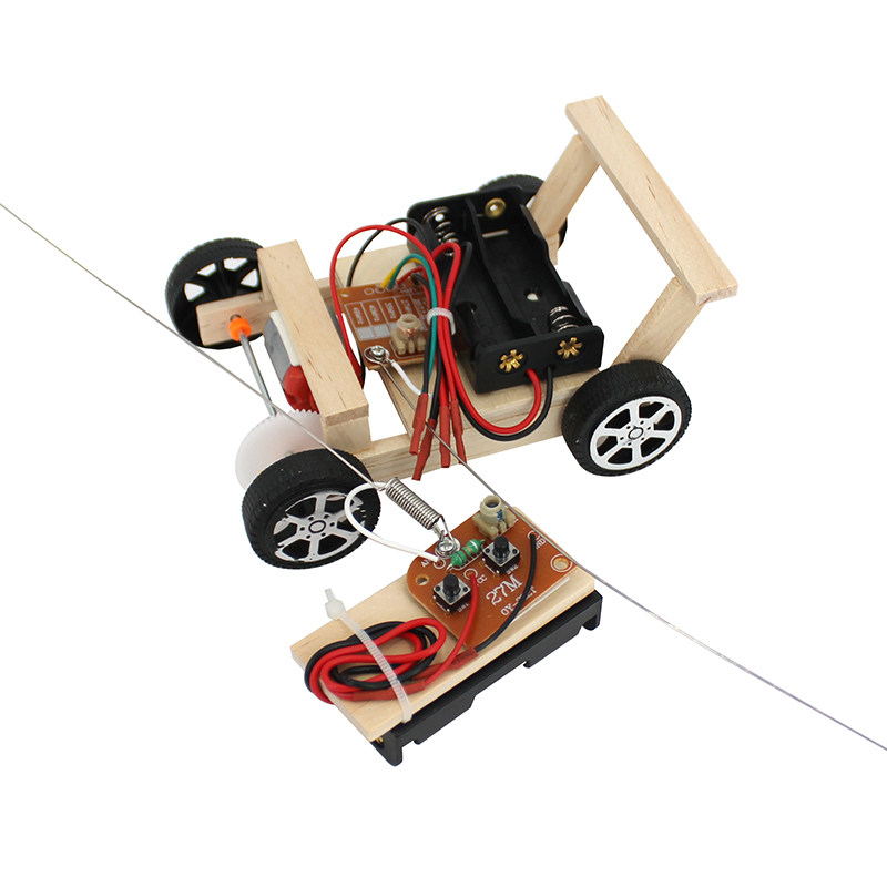 无线遥控小车二通道无线遥控小车自制玩具模型diy手工