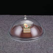 Transparent food cover round long square fresh food grade tray dust cover fruit bread cover plastic round cover