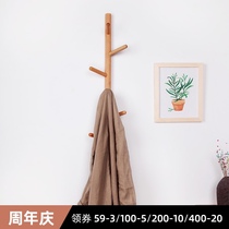 Home living room bedroom coat rack Nordic storage wall porch Wall simple multifunctional pole hanger
