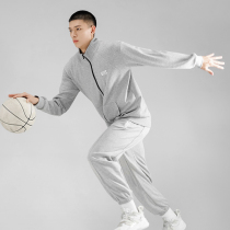 UZIS sports jacket mens spring and autumn knitted slim Tide basketball training stand collar top long sleeve casual jacket cardigan