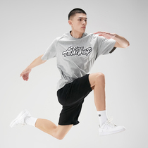 UZIS summer cotton short sleeve men and women couples with the same letter printing trend compassionate loose Sports Basketball T-shirt