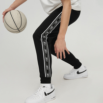 UZIS bunched feet strung webbing trousers mens spring and autumn basketball training pants slim socks trend sports pants