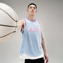 UZIS fake two basketball vests for men and women summer training uniforms sports running fitness jacket American Jersey