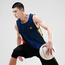 UZIS basketball vest mens running training exercise fitness quick-drying Jersey summer loose sleeveless waistband basketball suit