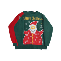 Designer Plus New Year Sweater Womens Autumn and Winter Wear Couple Loose Thick Lazy Knitted Top