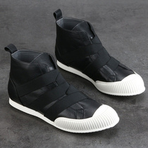 European Station Mens Shoes New Leather Gao Gao mens shoes England fashion trend hundred casual boy tide shoes