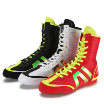 Professional Boxing Shoes Boys and Children Sports Fighting Training Shoes Female Adult Mesh Indoor Gym Fighting Wrestling Shoes