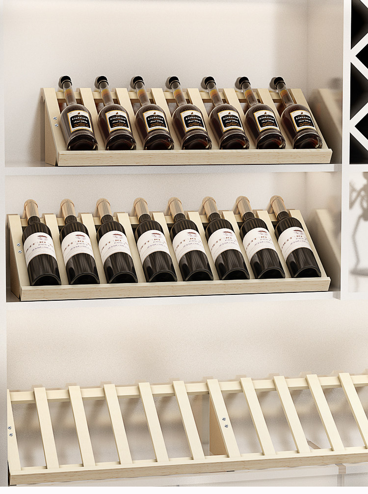 欧式简约实木家用酒柜装饰品超市红酒架摆件葡萄酒瓶展示架酒托架
