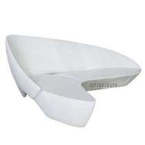 Zaha designed glass steel moon sofa paint surface Hotel Hadid Alien Arc Indoor and Outer Piano Paint