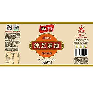 长康南方纯芝麻油500ml家用纯正香油[5元优惠券]-寻折猪