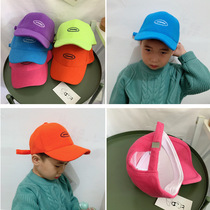 Childrens hat autumn and winter baby fluorescent color lamb velvet cap warm candy color baseball cap plush tidal cap
