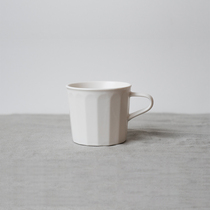 Wood ink MUMO mug pure white Dehua porcelain coffee cup water Cup literary simplicity modern simplicity