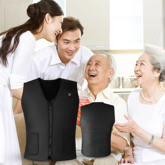 Japanese smart thermostat heating vest male vest female charging fever heating body warm clothes waistcoat jacket Japanese smart thermostat heating vest male vest female charging fever heating body warm clothes waistcoat jacket