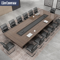 Linlan desk conference table long table and chair combination simple modern training reception table size negotiation table furniture