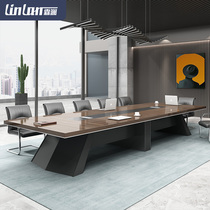 Conference table long table simple modern reception table and chair combination large negotiation table training table long table office furniture