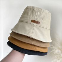 2021 Spring and Autumn Handmade Labeling Korean fishermans hat female Joker casual small eaves sunshade hat summer female tide