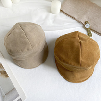 Spring and autumn New wrinkled Hood children autumn and winter cotton Korean version of Japanese octagonal hat painter cover face