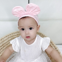 Baby hair band female baby Summer baby hair band summer thin fontanelle cap female baby Princess cute newborn