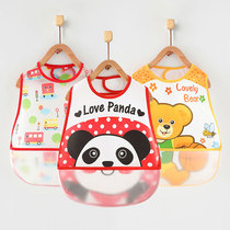 Bib female baby Summer children eating bib super soft plastic waterproof anti-dirty saliva bag male and female baby bib