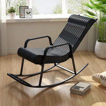 Modern simple balcony sleeping office small vine chair can be lunch break back sleeper reclining chair small apartment summer
