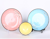 Plastic transparent decorative plate display rack dining plate tray shelf can be split and adjusted angle ceramic plate dish setting table