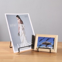 Brass-colored iron paint simple photo frame photo frame photo stand Stand for Children photo desktop set-up table magazine decorative ornaments
