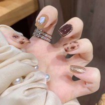 Hand-white nail patch ins Wind high-end nail self-adhesive nail soft detachable wearable wearable