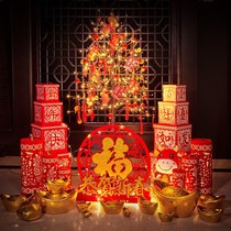 2021 year goods purchase office Spring Festival decoration beautiful Chen ornaments living room office indoor ox decoration shop atmosphere display