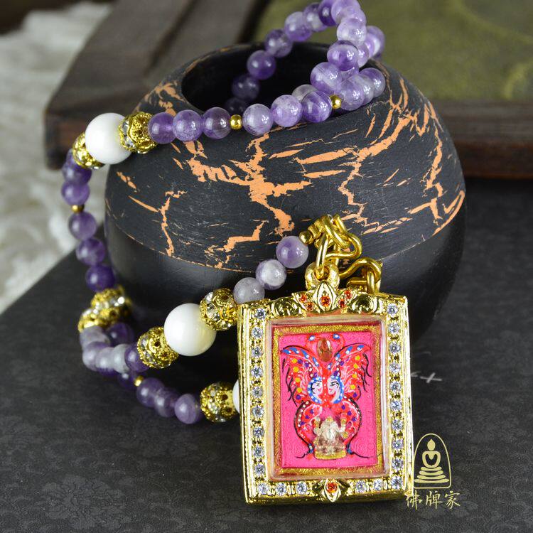 泰国佛牌正品 泰国蝴蝶佛牌 中小模蝴蝶牌 送佛牌链 送外壳 包邮