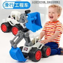 Engineering vehicle Children beach toy car resistant sliding excavator excavator excavator baby car boy toy set