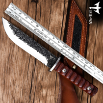 Calciner small cutter anti-body cold weapon with outdoor straight knife open blade tritium gas knife with sharp and sharp field begging for raw knife