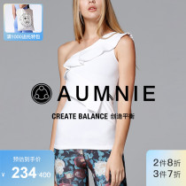 AUMNIE Australian Mini lotus leaf lily vest woman swarm with chest cushion sports fitness training yoga suit