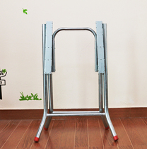 Round table bracket Table frame Iron table foot shelf Food stand table tripod Simple folding table legs Table legs