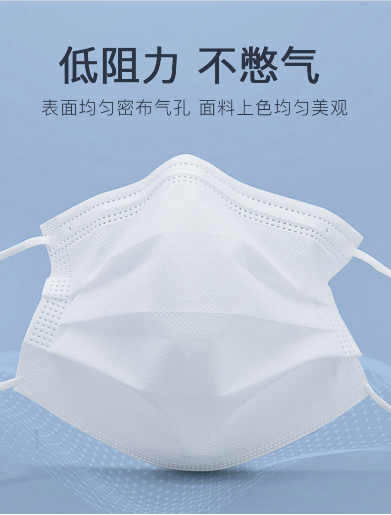 日本爱丽思一次性口罩三层防尘防雾薄款夏天白色口鼻的罩现货包邮