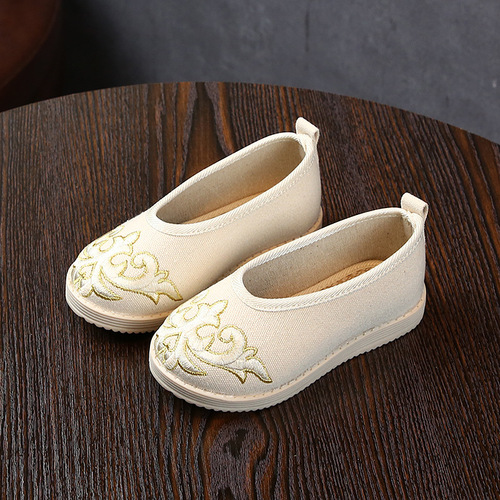 Boys Tang Suit for Kids Hanfu old Beijing cloth shoes children embroidered shoes summer ethnic Chinese style boysshoes Chinese dragon canvas shoes small white shoes