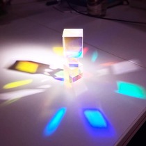 Color prism Six-sided large light cube gift glass rainbow photo photography Prism Light universe Rubiks cube