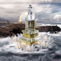 The extra-large treasure is printed in Dharani the crystal stupa the tower the Buddha the top the victory the Dharani the pagoda.