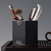 Tea ceremony six gentlemen set big raise pot pen kung fu tea set spare parts horse leather steel tea clip tea spoon tea knife