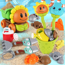 Beach toy car set Baby play sand digging sand tools Shovel and bucket Hourglass Children cassia sand pool