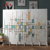 Screen partition Living room folding mobile small apartment Simple modern decoration Simple office entrance Nordic fabric